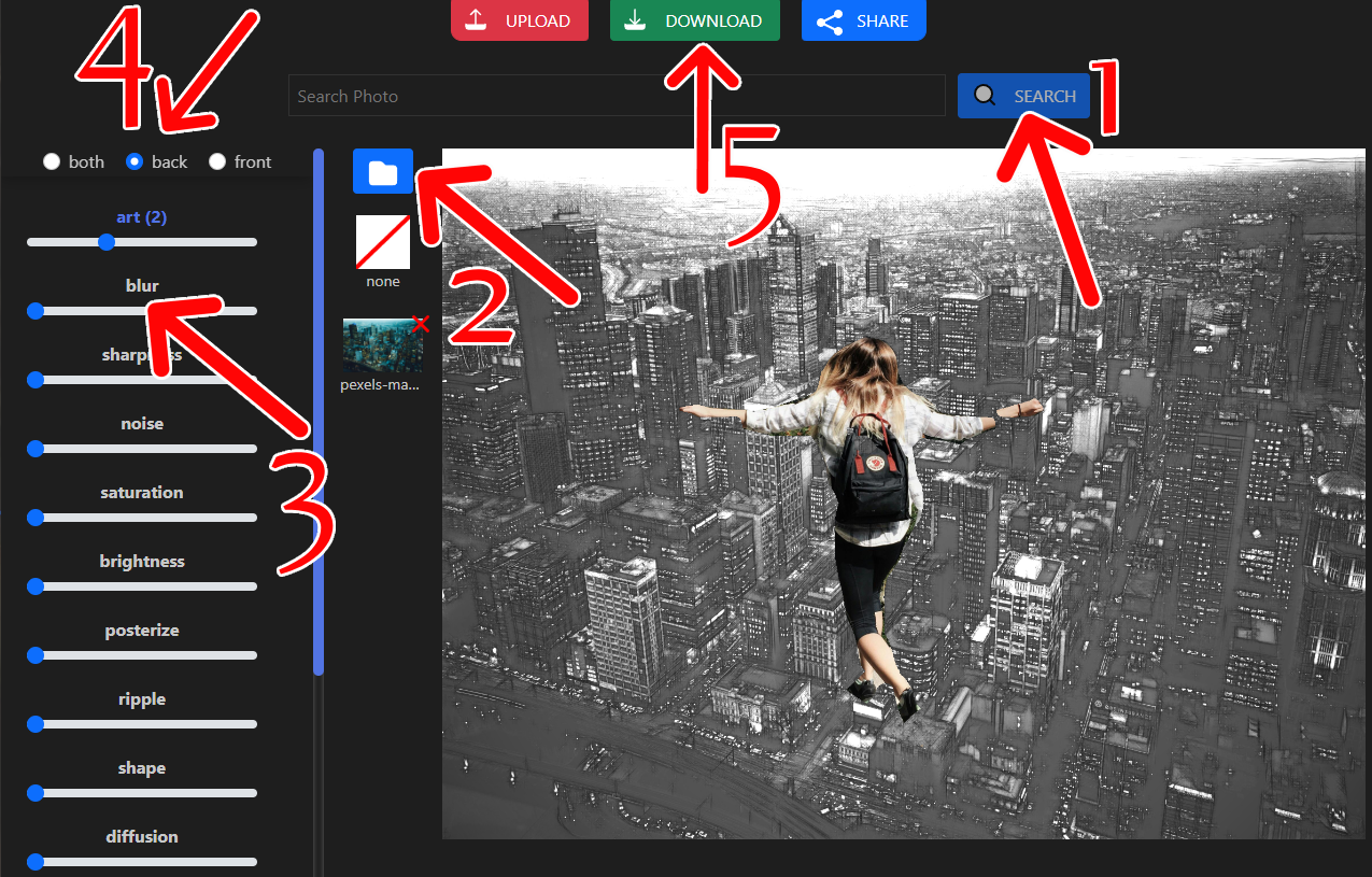 How to change an image background